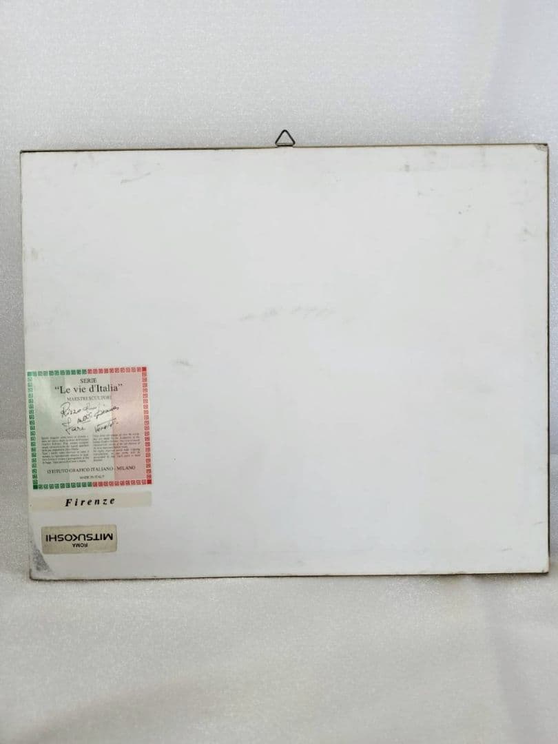 三越デパートローマ店購入品　立体絵画　フィレンツェの風景 　立体アート