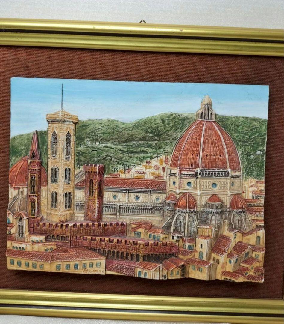 三越デパートローマ店購入品　立体絵画　フィレンツェの風景 　立体アート