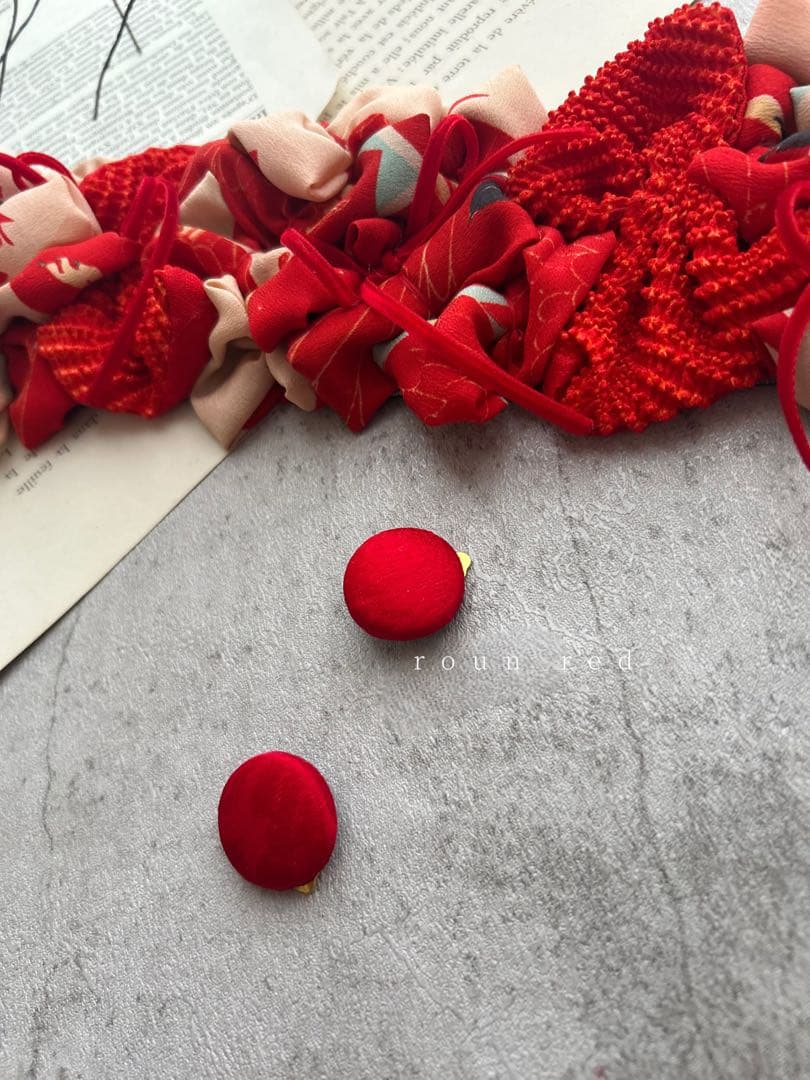 七五三　七五三髪飾り　ヘッドドレス　着物髪飾り　リメイク髪飾り　095