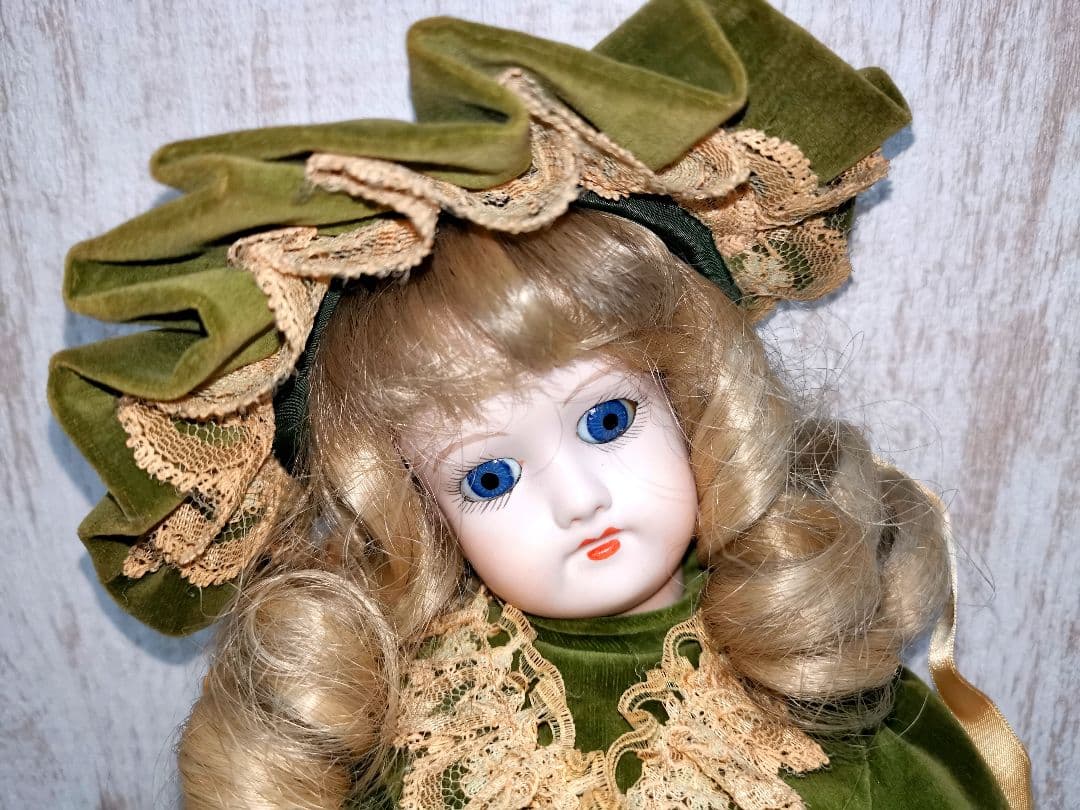 ビスクドール アーモンドマルセル ドイツ アンティーク ブルーアイ 7号