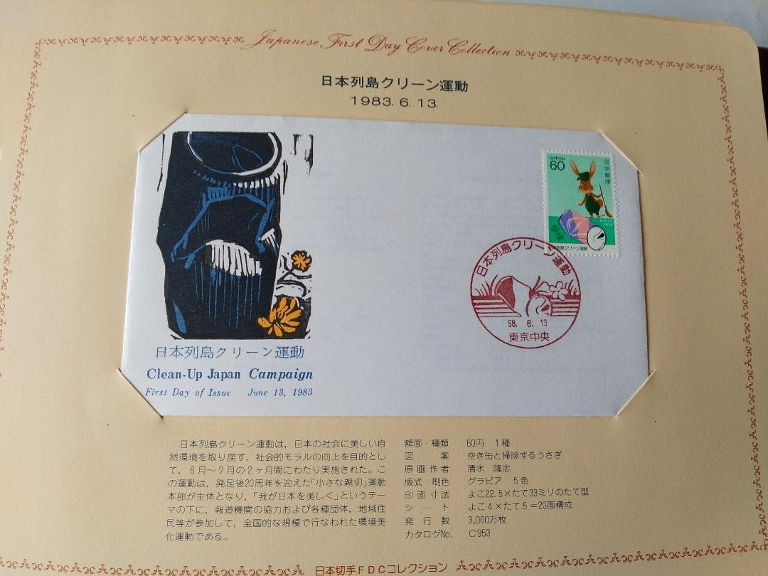 初日カバー 1983年 昭和58年 亥年 記念切手 切手 29通 ファイル 新品
