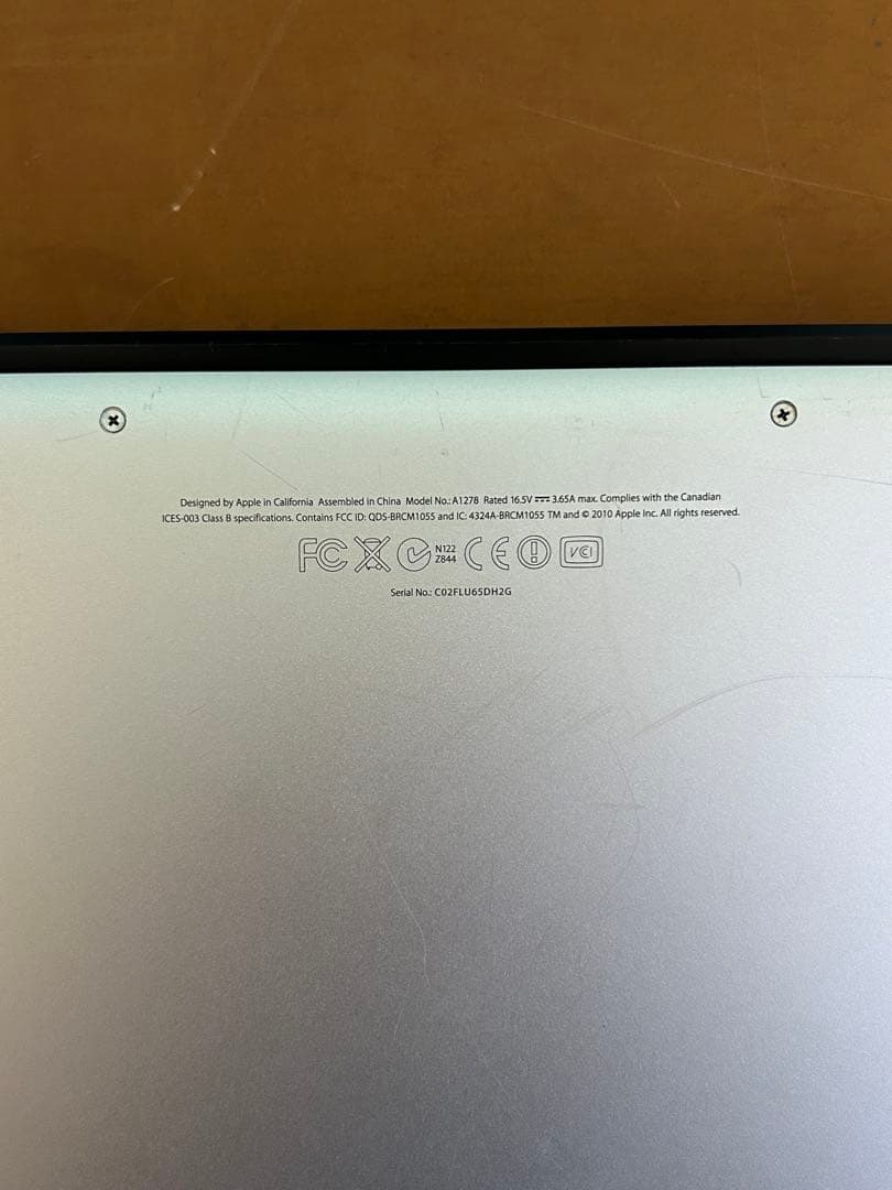 【ジャンク】 MacBook Pro 13 Mid 2011 メモリ16G
