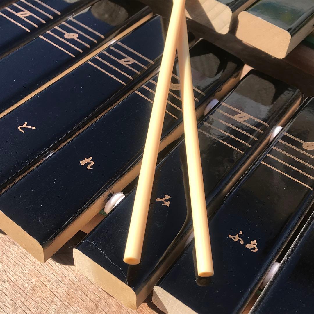 【極美品】ヤマハ 卓上木琴 No.185｜30音/半音/マレット/外箱付き