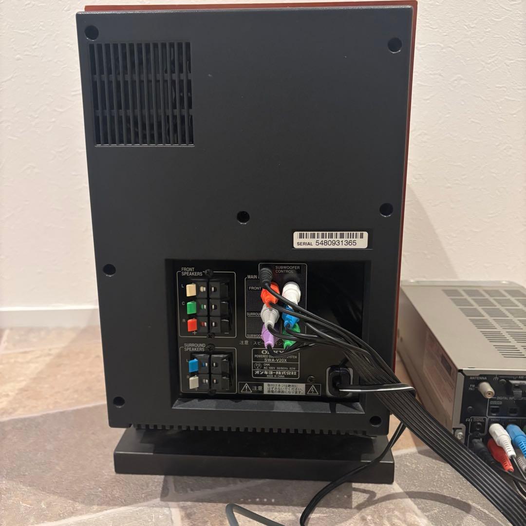 セットONKYOアンプウーハーリモコンケーブルPR-155AX SWA-V20X