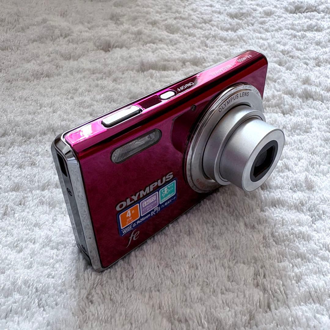極上品【動作品】OLYMPUS オリンパス fe FE-4000 レトロコンデジ
