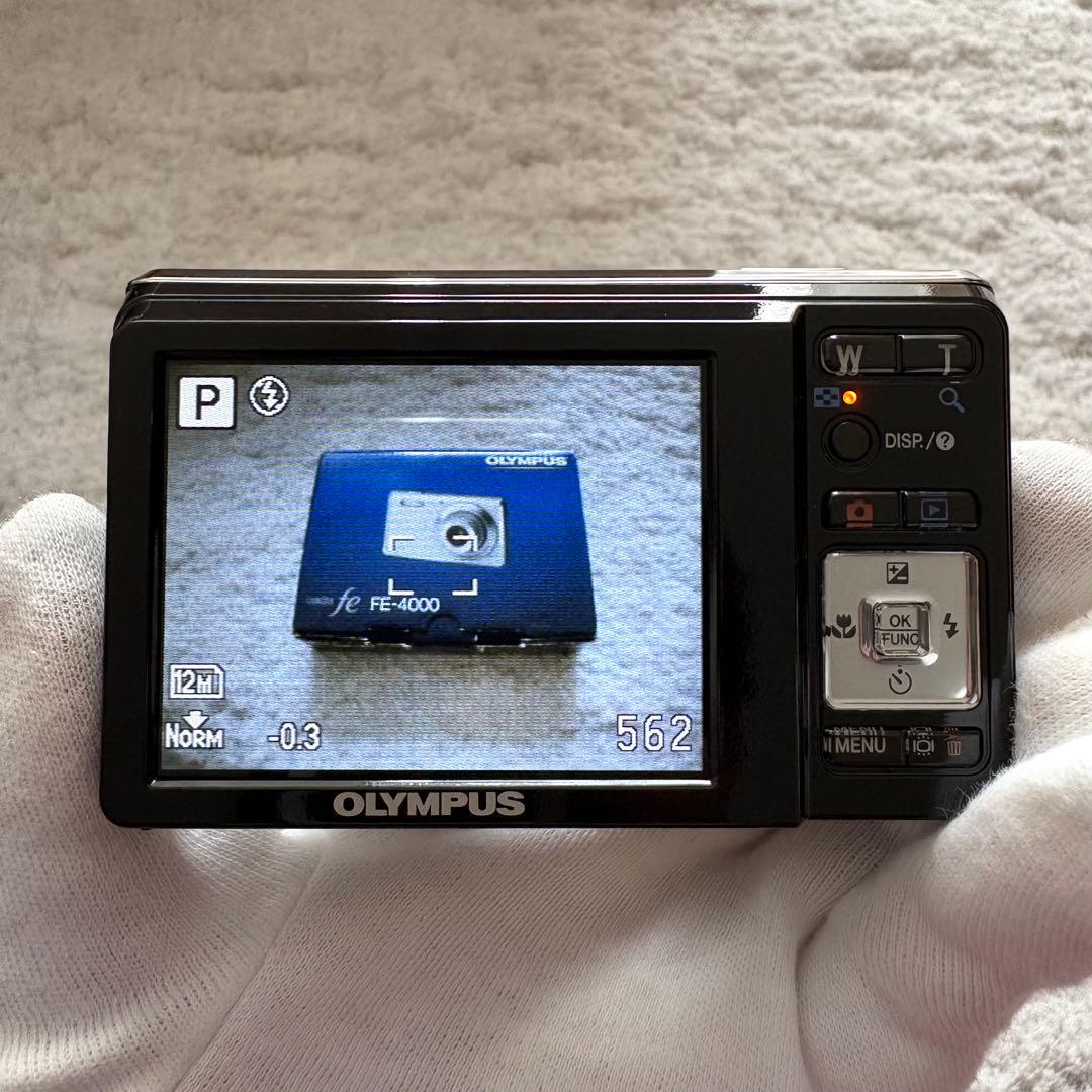 極上品【動作品】OLYMPUS オリンパス fe FE-4000 レトロコンデジ
