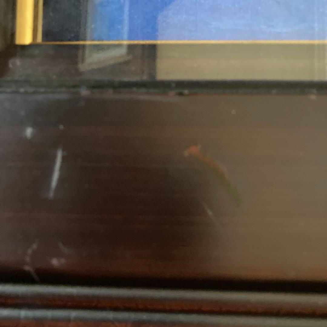 林武【ばら】油彩共同印刷複製画　　額縁62.6×55cm絵￼45.5×38cm￼