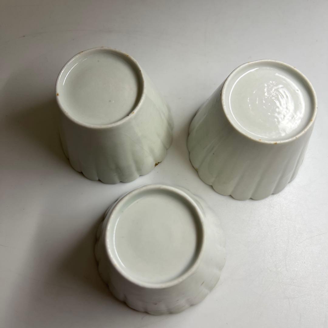 江戸中期　柿右衛門白磁6客　口径6.5/7㎝　東Y8-0216④