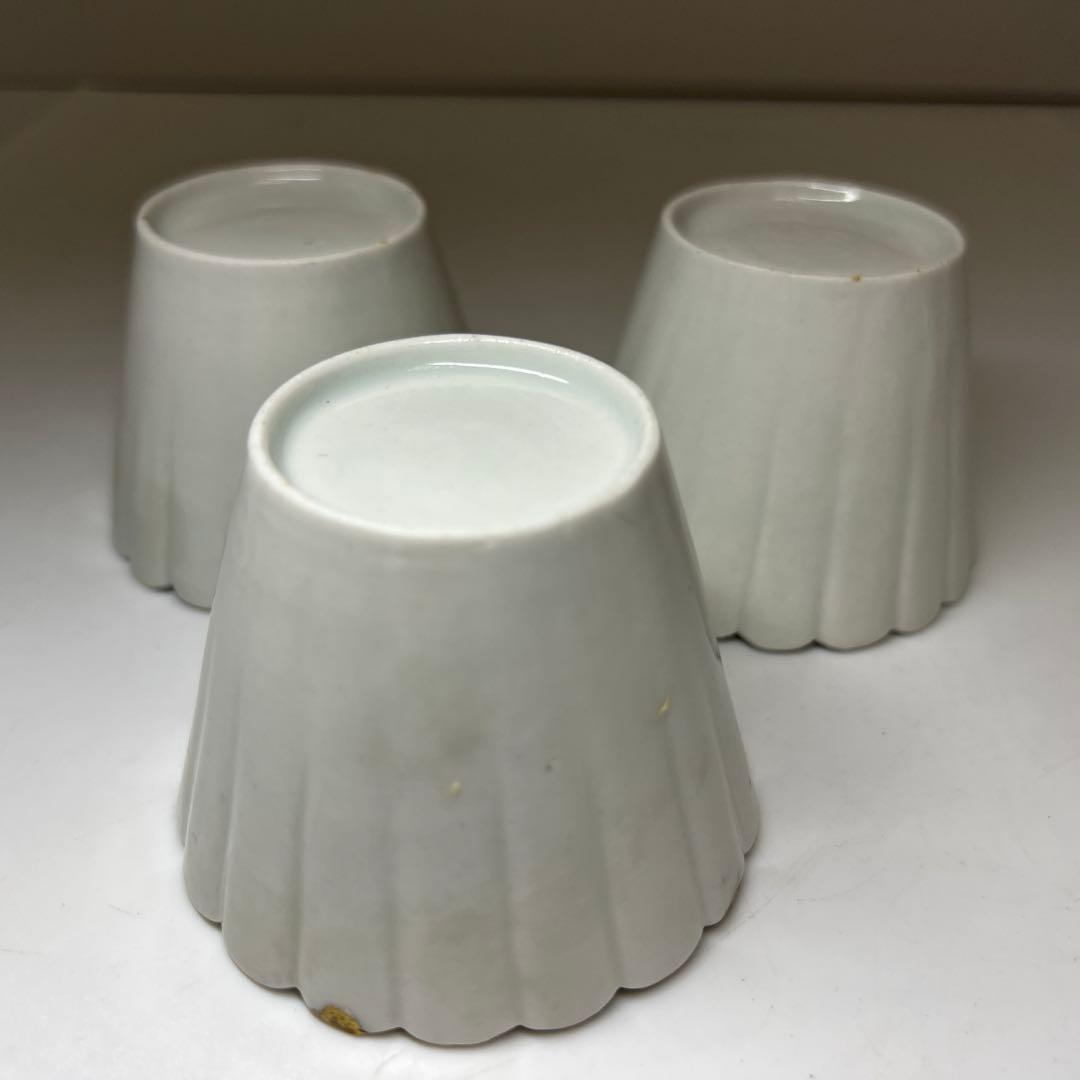 江戸中期　柿右衛門白磁6客　口径6.5/7㎝　東Y8-0216④