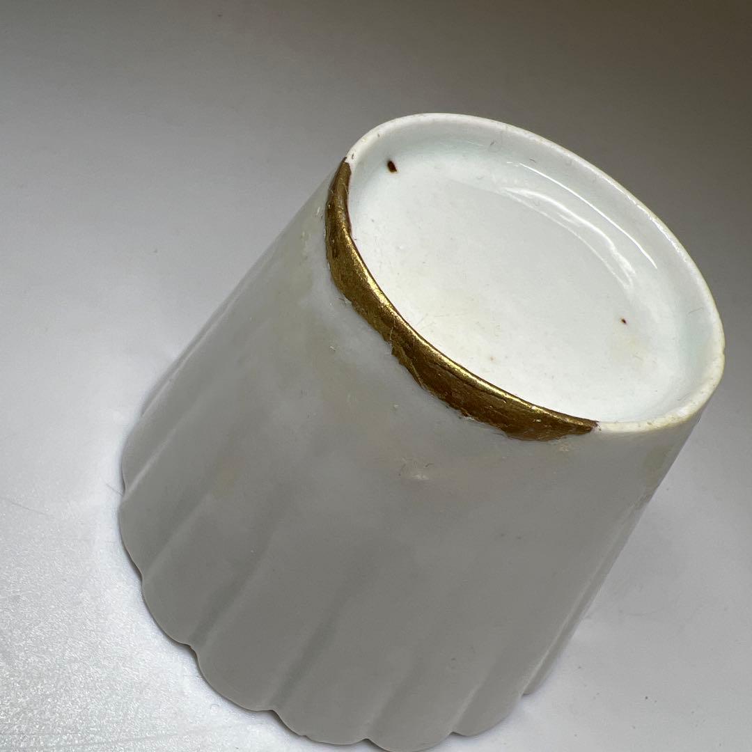 江戸中期　柿右衛門白磁6客　口径6.5/7㎝　東Y8-0216④