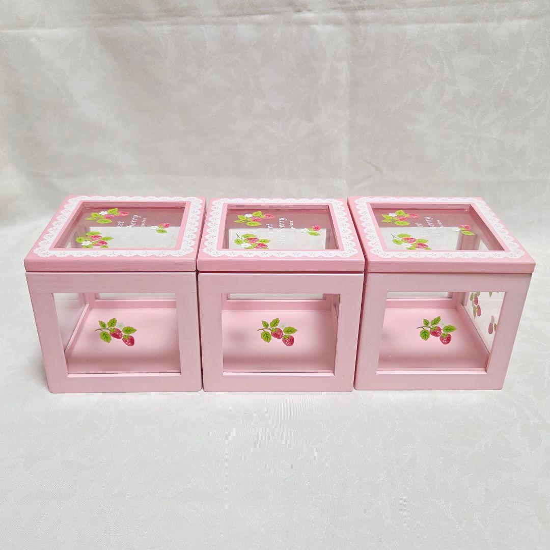 マザーガーデン　いちご　小物入れ　箱　陶器　キャニスター　廃盤　平成レトロ