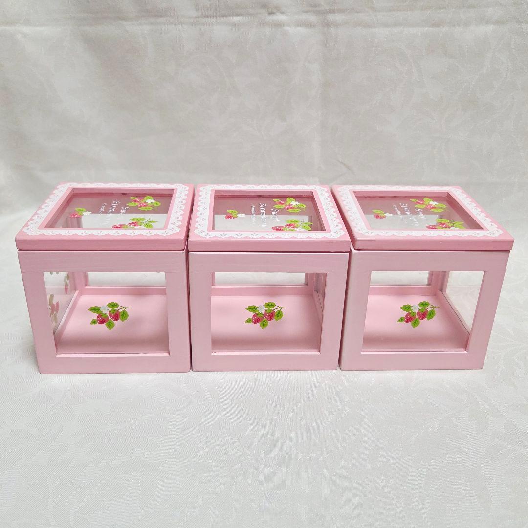 マザーガーデン　いちご　小物入れ　箱　陶器　キャニスター　廃盤　平成レトロ