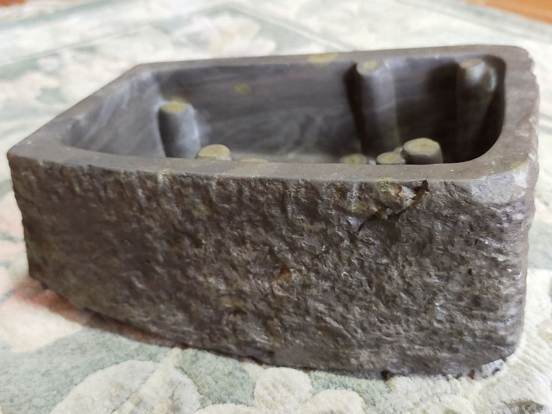 ♥中国　端渓　硯　多眼　端渓硯　５　骨董品