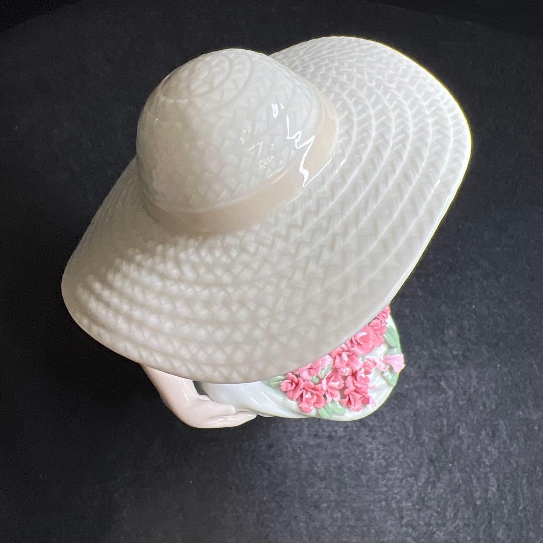 リヤドロ「たくさん摘めたよ！」　共箱　高さ約25㎝　東Y8-0325☆1F