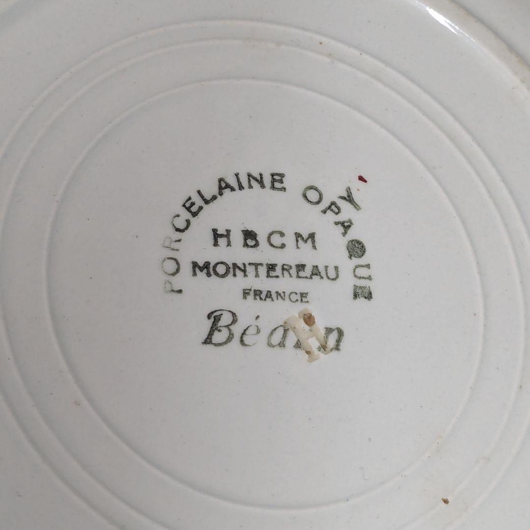 クレイユモントロー“Bearn”　バスク柄のプレート　平皿23.7cm（3）