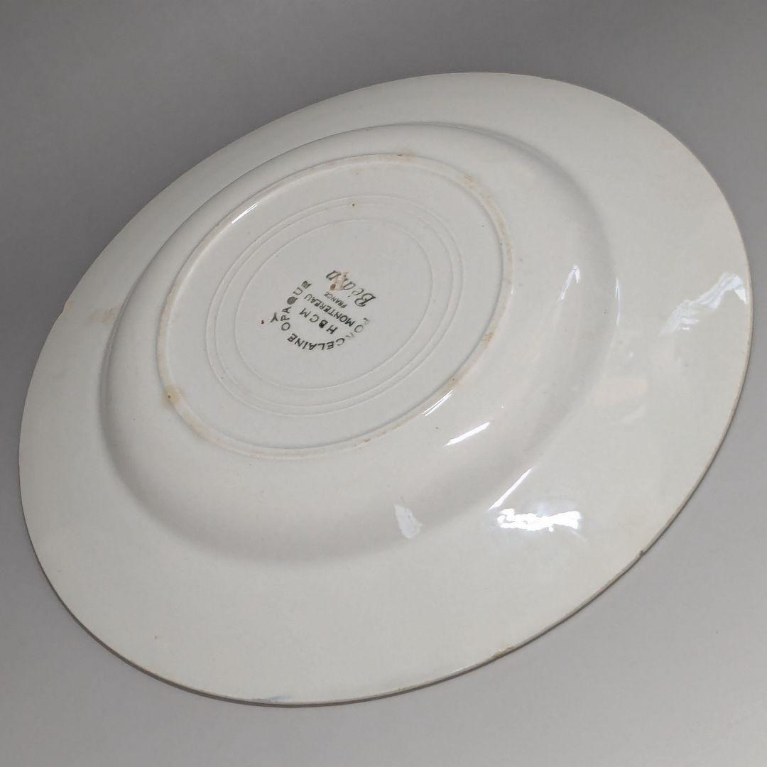 クレイユモントロー“Bearn”　バスク柄のプレート　平皿23.7cm（3）