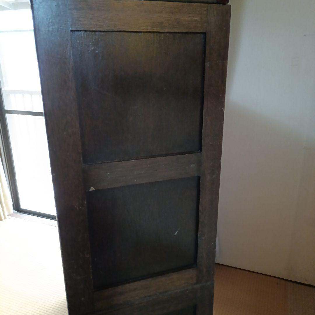 昭和レトロ　木製ディスプレイキャビネット　アンティーク