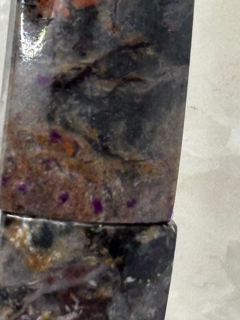 鑑定書付きスギライトバングル天然石NO641