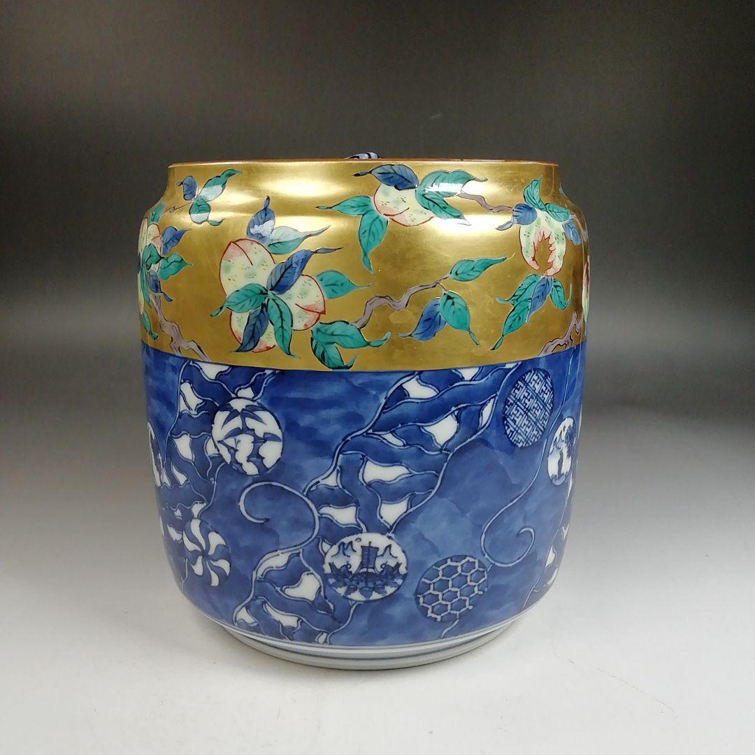 Ｗ３５０　皆具　『祥瑞金襴手　皆具』『平安　玉堂窯 造』　共箱　茶道具
