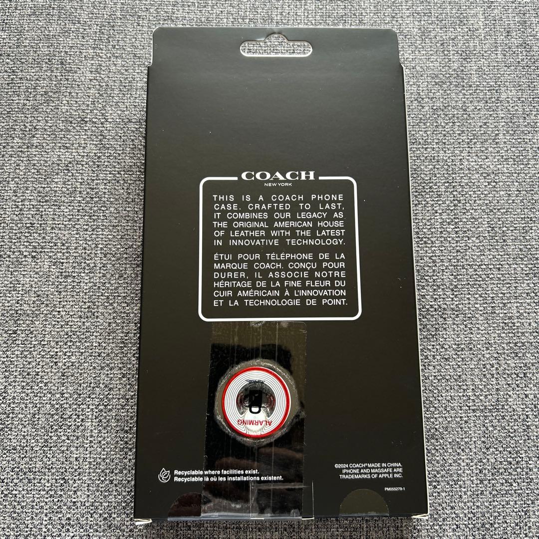 新品未使用COACH iPhone 16 ProMaxケース MagSafe対応