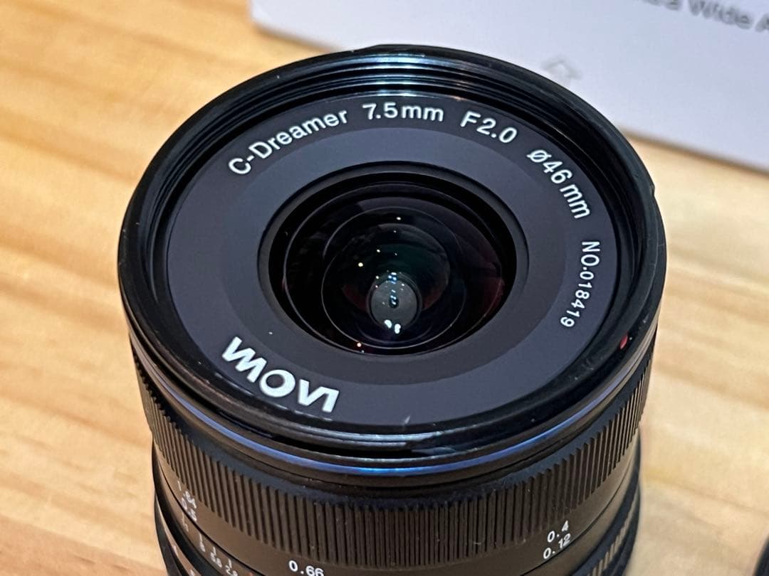 【美品】LAOWA 7.5mm F2 マイクロフォーサーズ 外箱付き