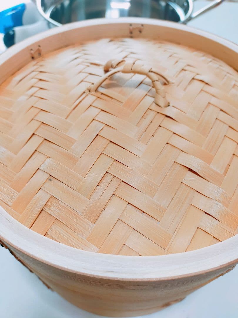 未使用 中華せいろ かごや 21cm 3段セット 竹 蒸籠 セイロ 蒸し器