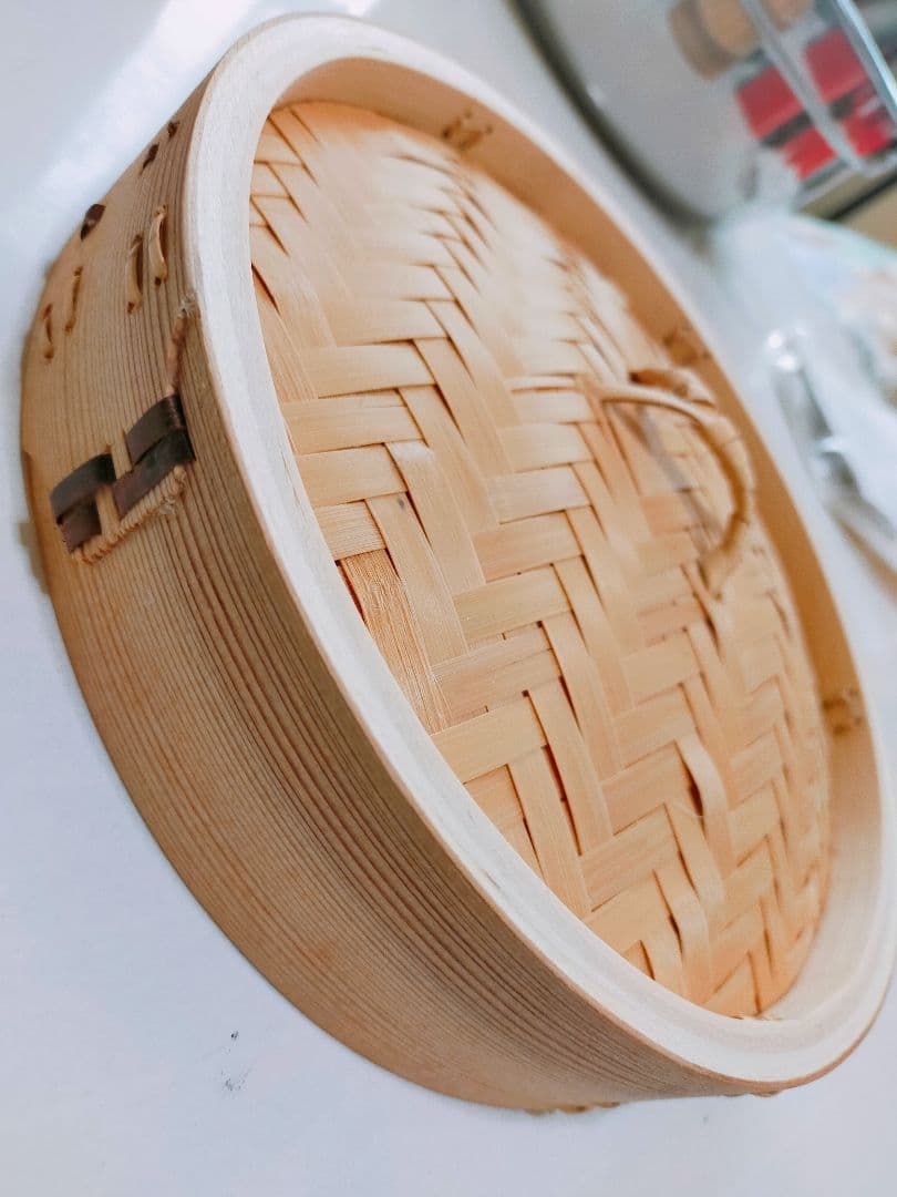 未使用 中華せいろ かごや 21cm 3段セット 竹 蒸籠 セイロ 蒸し器