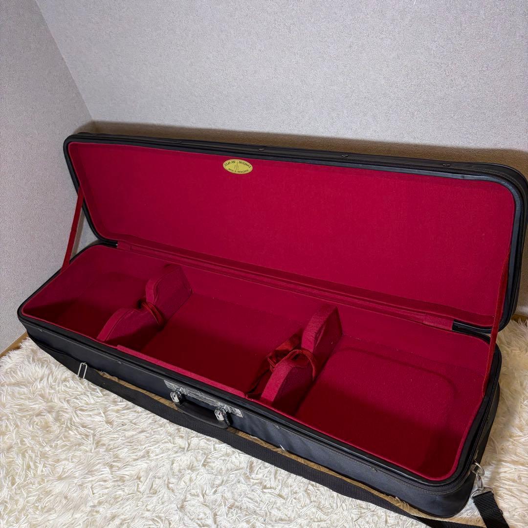 美品 津軽三味線 「美鈴」太棹　正寸　合皮　花梨　東さわり 胴掛け 銀河印