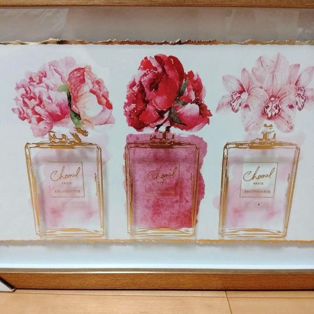 【新品未使用】花瓶と花の水彩画アート