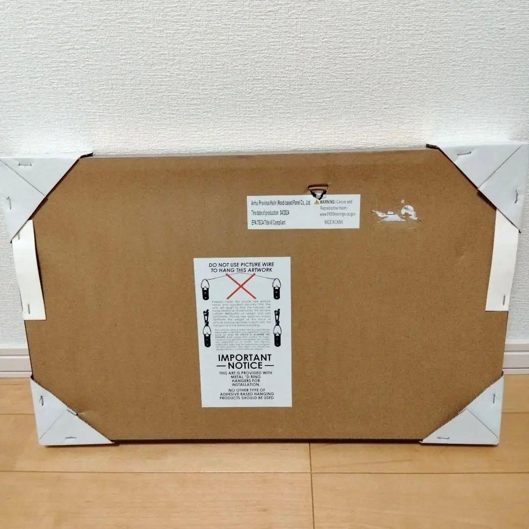 【新品未使用】花瓶と花の水彩画アート