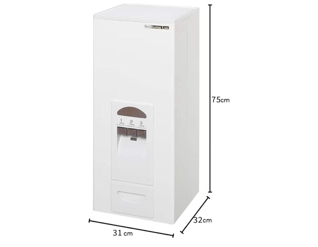 【新品未使用⭐️】エムケー計量米びつ コメラックス 米容量33kg RC-333W