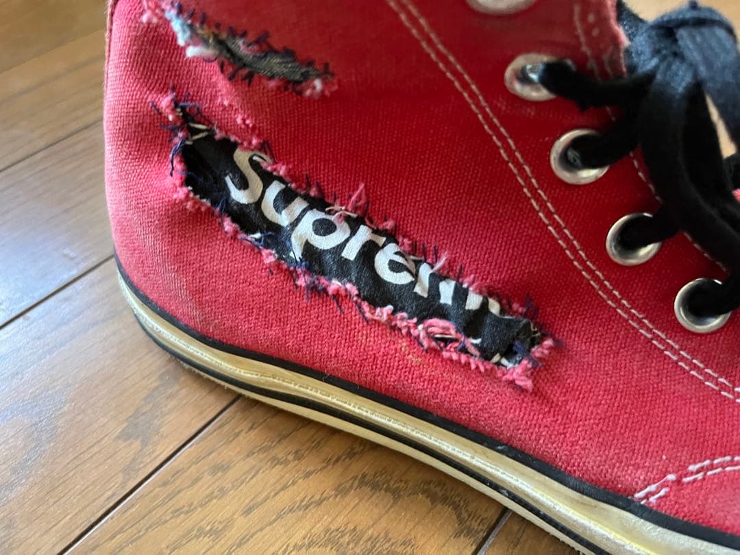 コンバース三ツ星リメイクチャックテイラーsupremeスニーカーバンダナ26.5