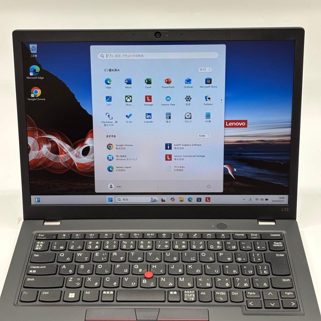 Windowsノート本体 ThinkPad L13 Gen4 Corei5-1335U 2