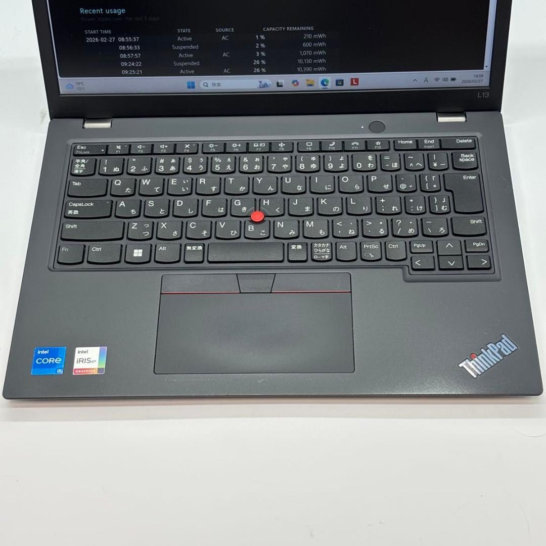 Windowsノート本体 ThinkPad L13 Gen4 Corei5-1335U 2