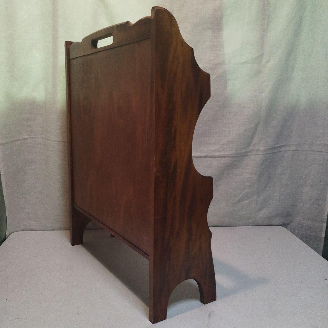 オールド　カリモク　マガジンラック　昭和50年代