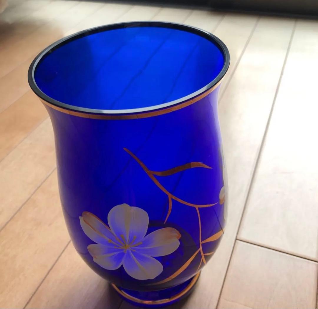 未使用　Laska Bohemia Glassラスカボヘミアガラス　花瓶