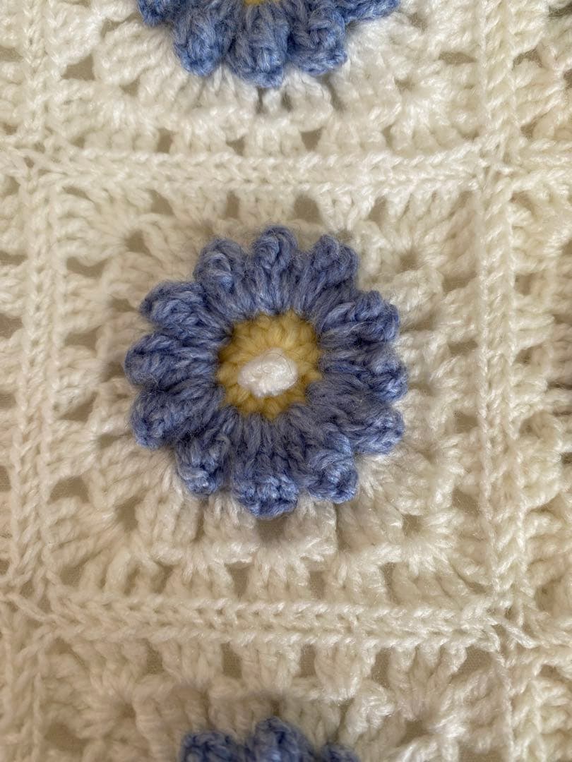 モチーフ編みマルチカバー　大判サイズ