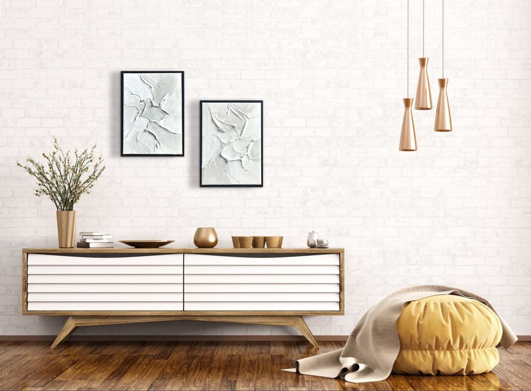 現代アート　2枚セット　フレーム付き　テクスチャーアート　インテリア　モダン