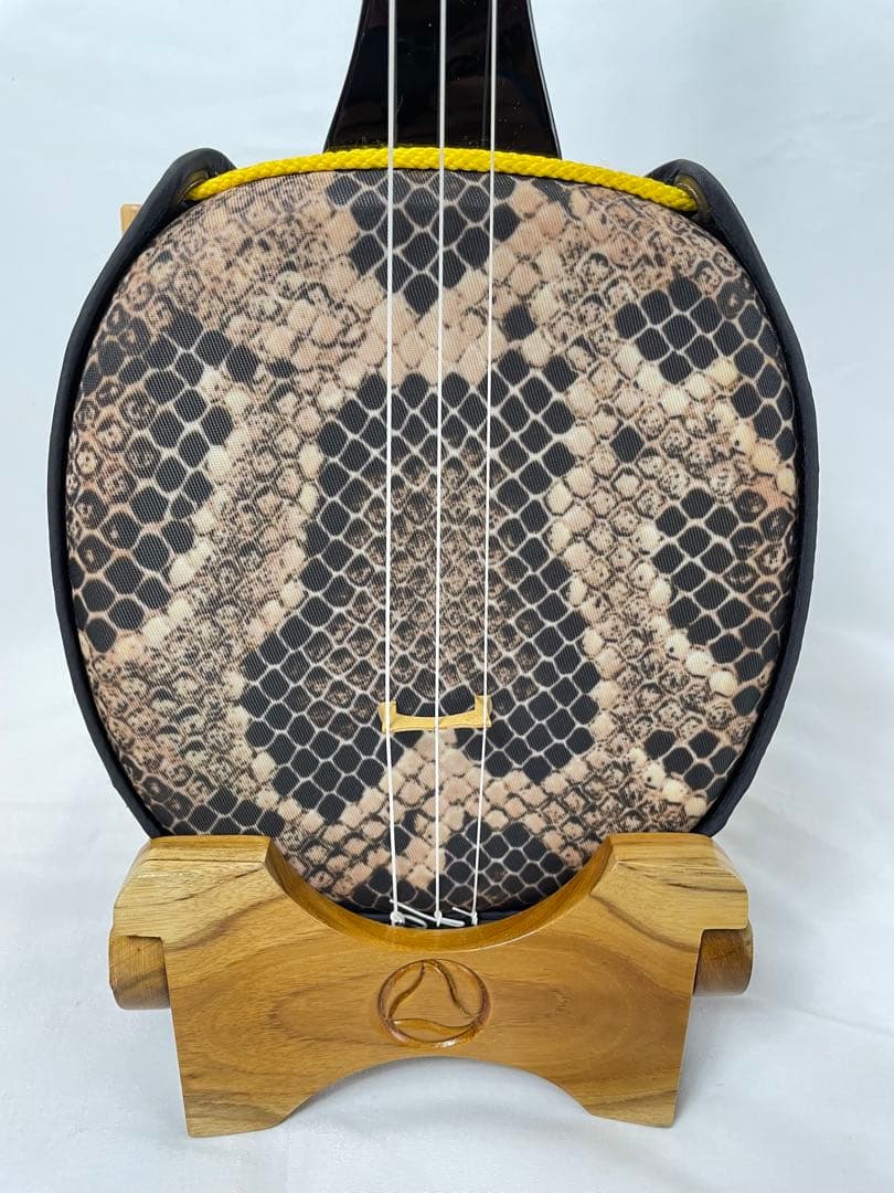 沖縄三線 南洋白木 棹 人工蛇皮