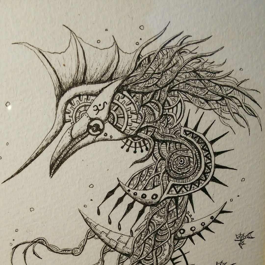 機巧アマビエ(原画)額つき