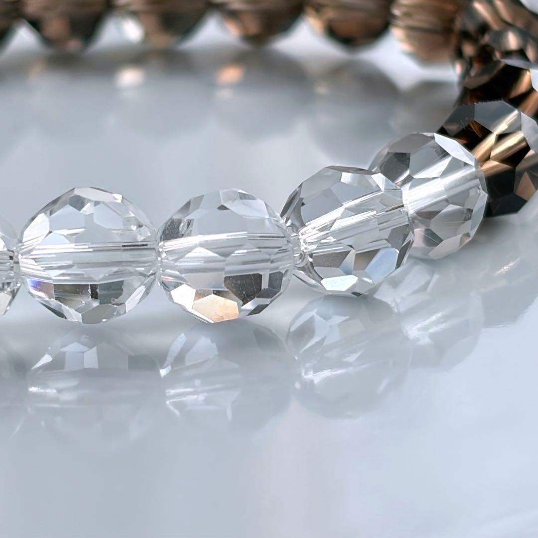 黒白天珠&バッキーボールブレスレット