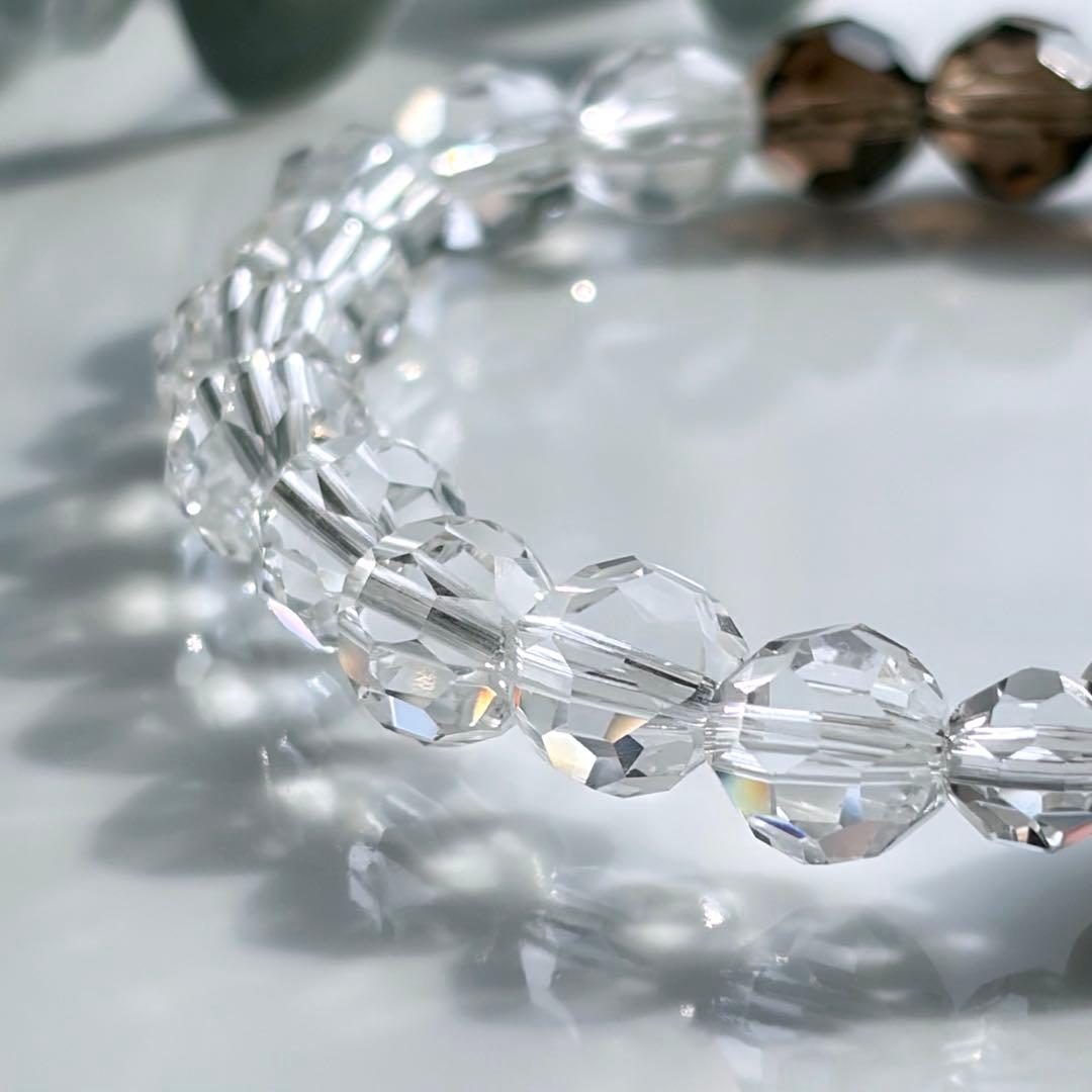 黒白天珠&バッキーボールブレスレット