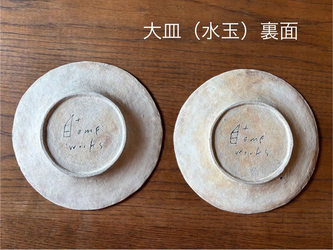 【訳アリ】林彩子さん 平皿 板皿 大小セット