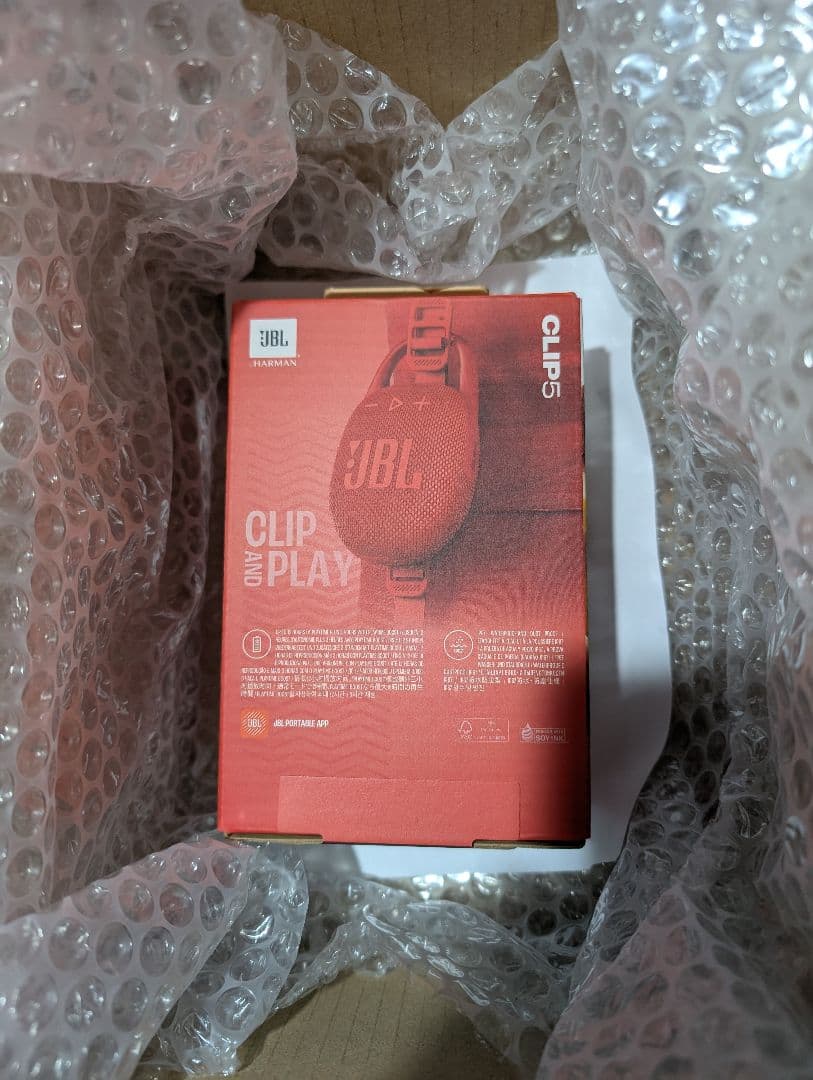 JBL CLIP5 ワイヤレススピーカー レッド