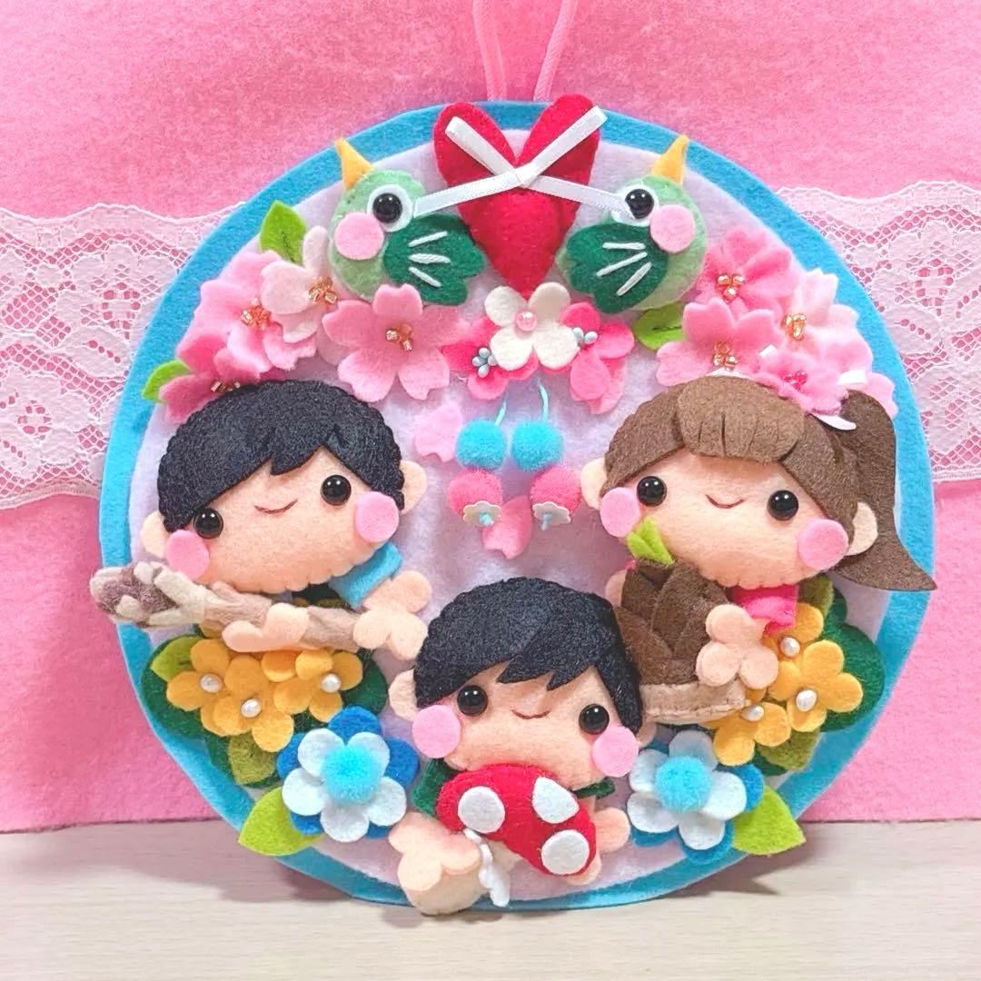 フェルトリース・フェルト飾り・専用