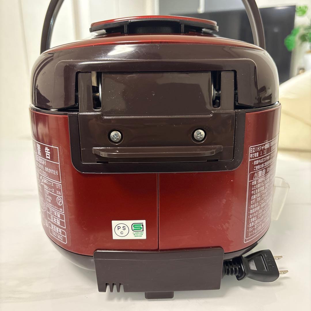日立 HITACHI 圧力＆スチームIH炊飯器 RZ-RV10BKM 赤