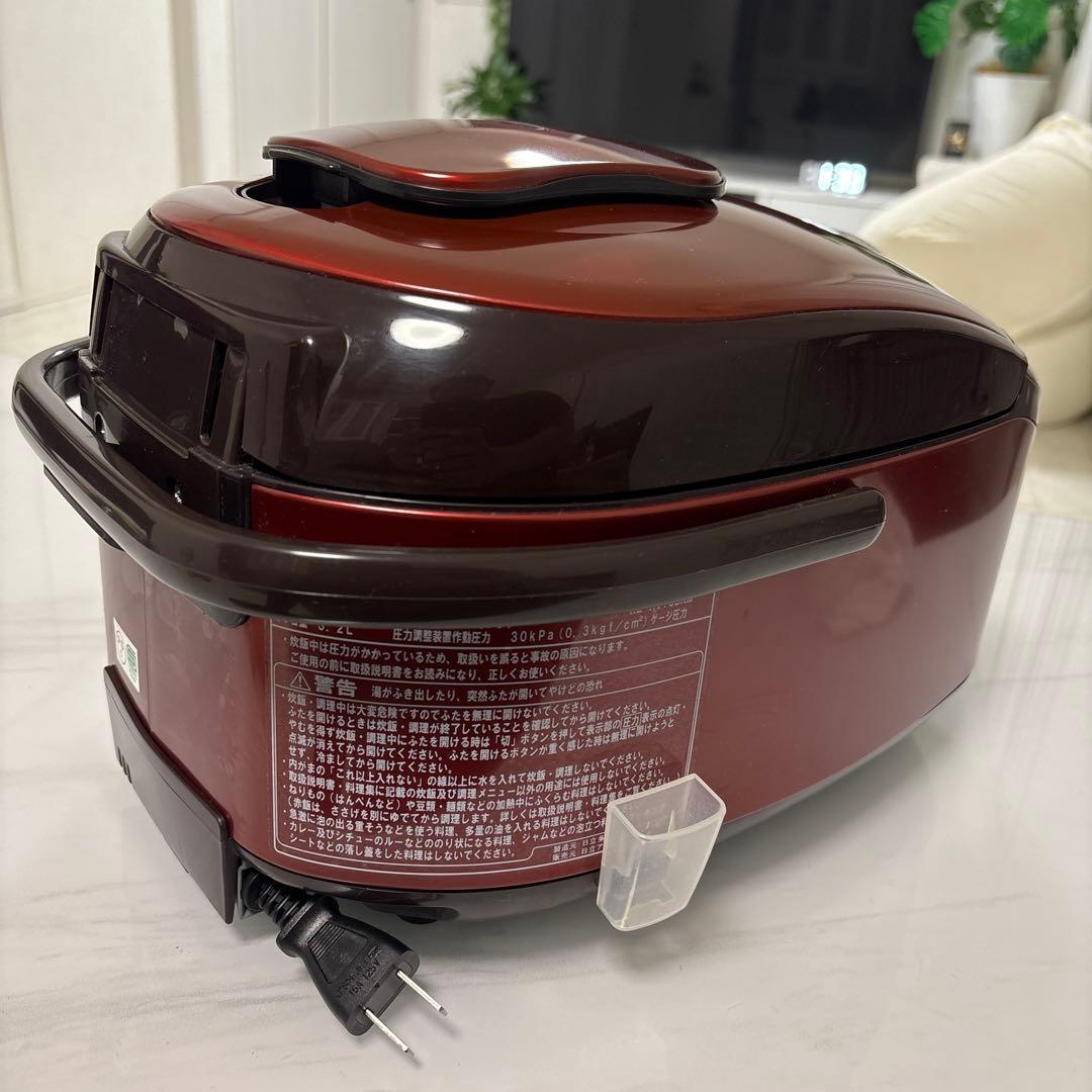 日立 HITACHI 圧力＆スチームIH炊飯器 RZ-RV10BKM 赤