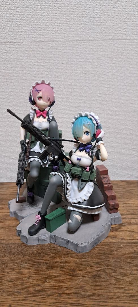 フリュー　レム・ラム メイドフィギュア 　ミリタリーレム・ラムフィギュア