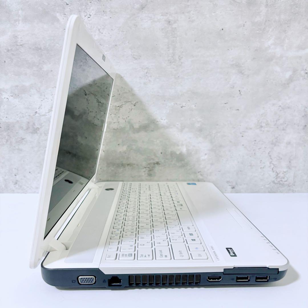 G-10/富士通/ノートパソコン/大容量SSD512GB/Win10/カメラ