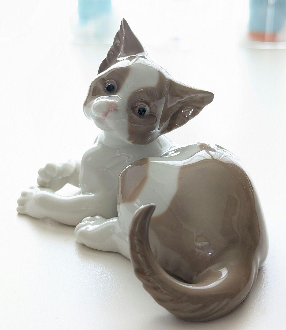 リヤドロ 猫 フィギュリン 置物